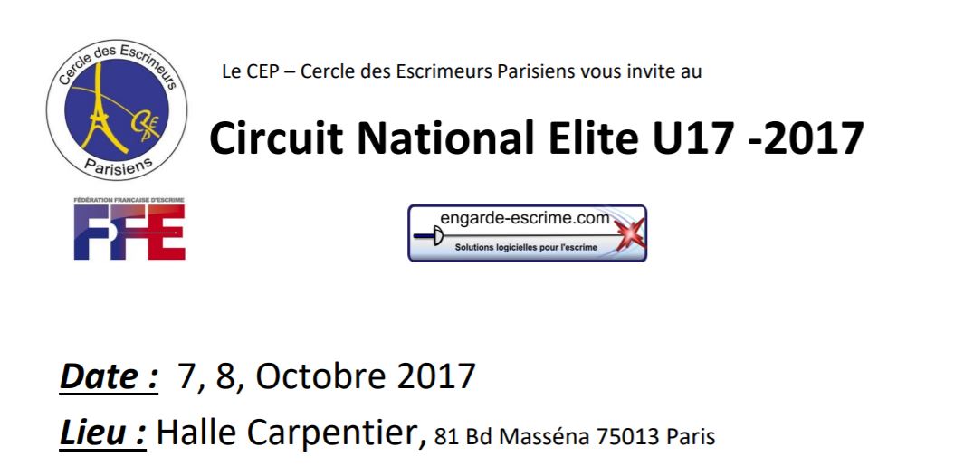 CIRCUIT NATIONAL ÉLITE FLEURET – PARIS