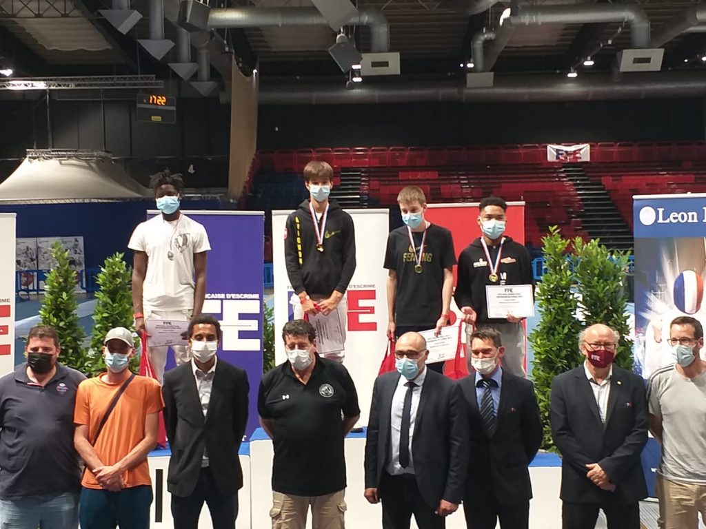 Emilien COEURDASSIER, 3ème place fleuret hommes, Fêtes des Jeunes 2021