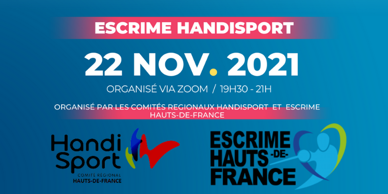 Webinaire Escrime Handisport, 22/11, bandeau