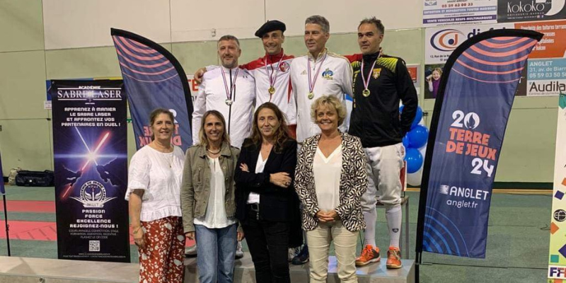 Podium Championnats de France Vétérans épée V1