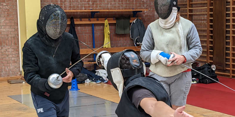 2ème stage à l’épée pour les élèves du DE10