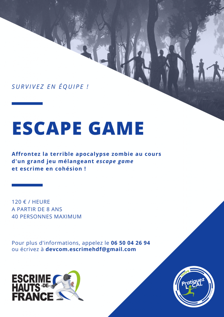 Plaquette Animation Escrime - Escape Game