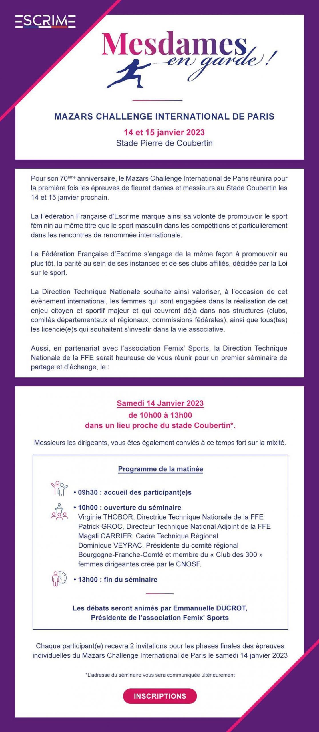 Séminaire Mixité, 14 janvier 2023 (CIP)