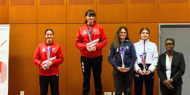 Podium épée dames, CN Antony, avril 2023