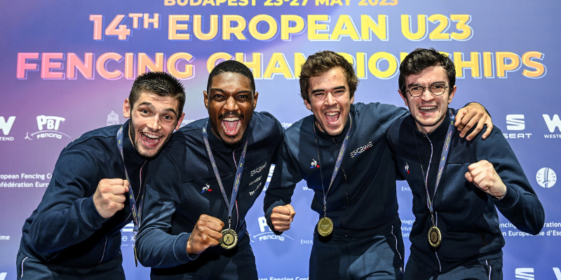 Europe U23, épée homme champions, 2023