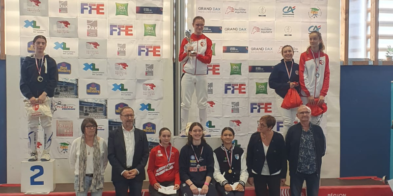 Podium dame CN Dax, épée M17, 2023