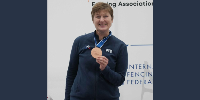 Championnats du Monde Vétérans 2025, fleuret dame U40, Marielle GOEMAERE en bronze