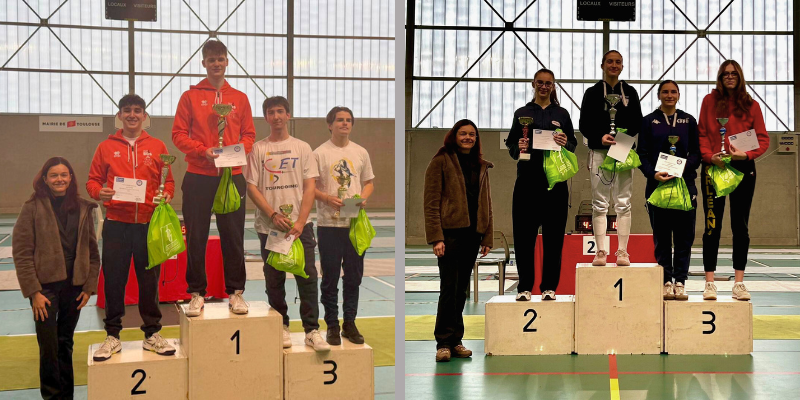 Podiums HD, épreuve nationale épée M20, Toulouse