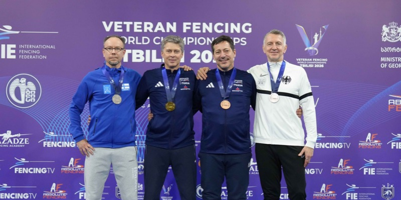 Championnats du Monde Vétérans 2026, épée homme Vétérans, podium individuel
